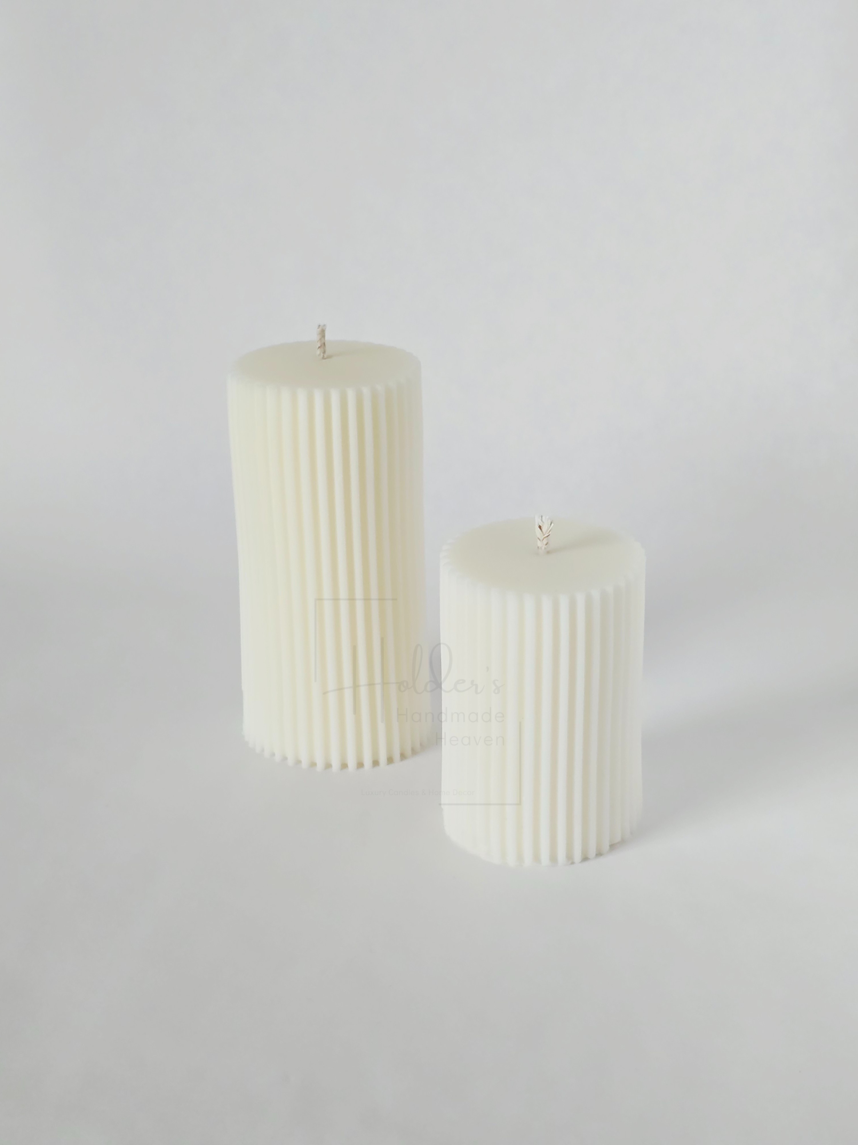 Gerippte Stumpenkerze