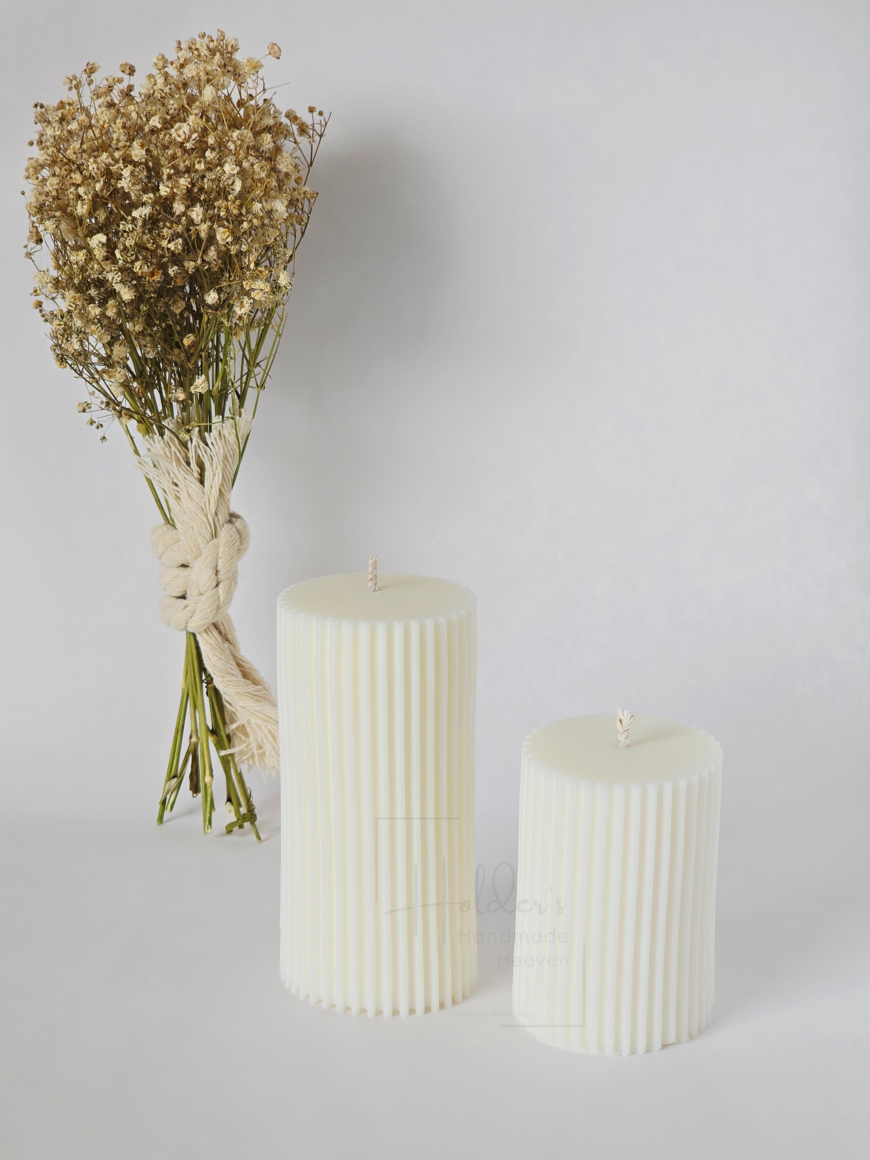 Gerippte Stumpenkerze